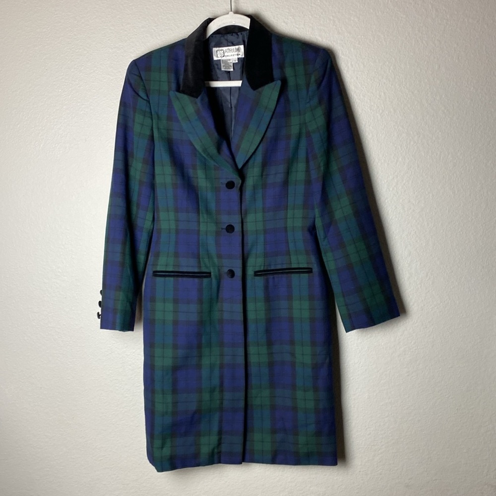 Atrium Collection Vintage Tartan Plaid Dress
